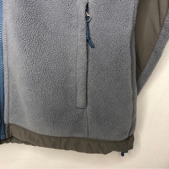 Women's The North Face TNF Gray Fleece Denali Bomber Full Zip Up Jacket Sz XS - Picture 4 of 10